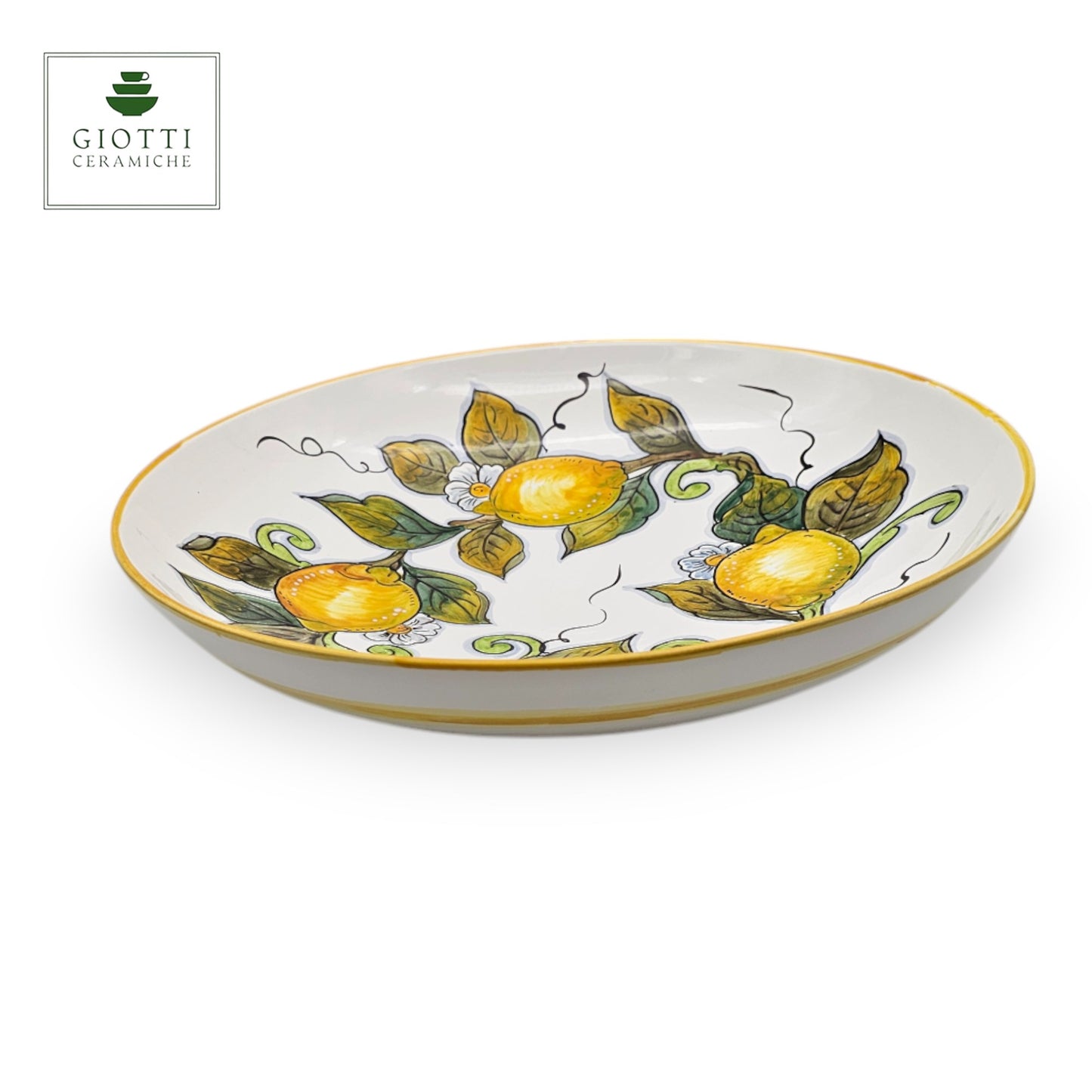 Lemon White ø 35cm Low Salad Bowl