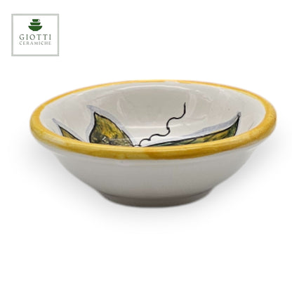 White Lemon Small Serving Bowls - Party Snack