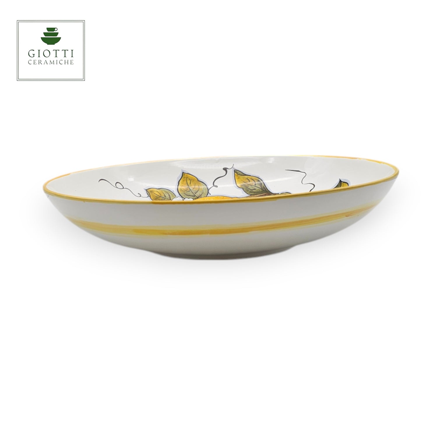 Lemon White ø 35cm Low Salad Bowl