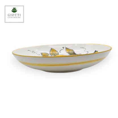 Lemon White ø 35cm Low Salad Bowl