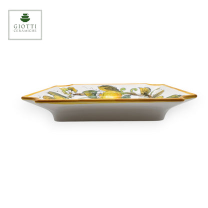 Lemon White Serving Square Platter Special  Tray