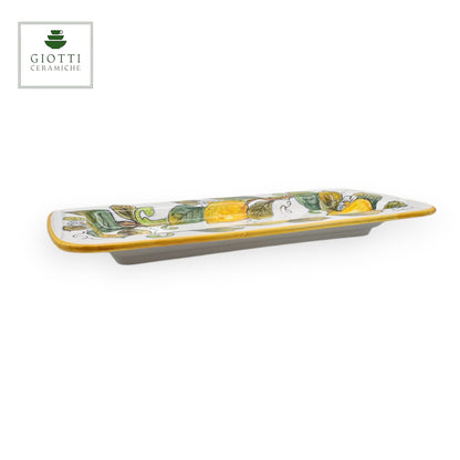 Lemon White Serving Rectangular Platter Medium Tray