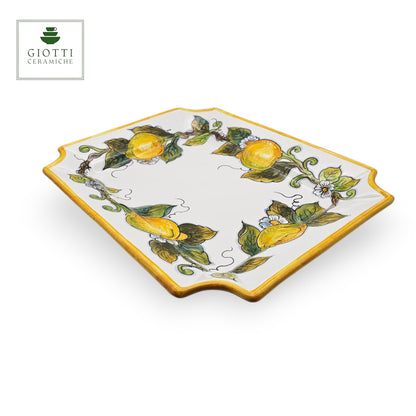 Lemon White Serving Rectangular Platter Special Medium Tray