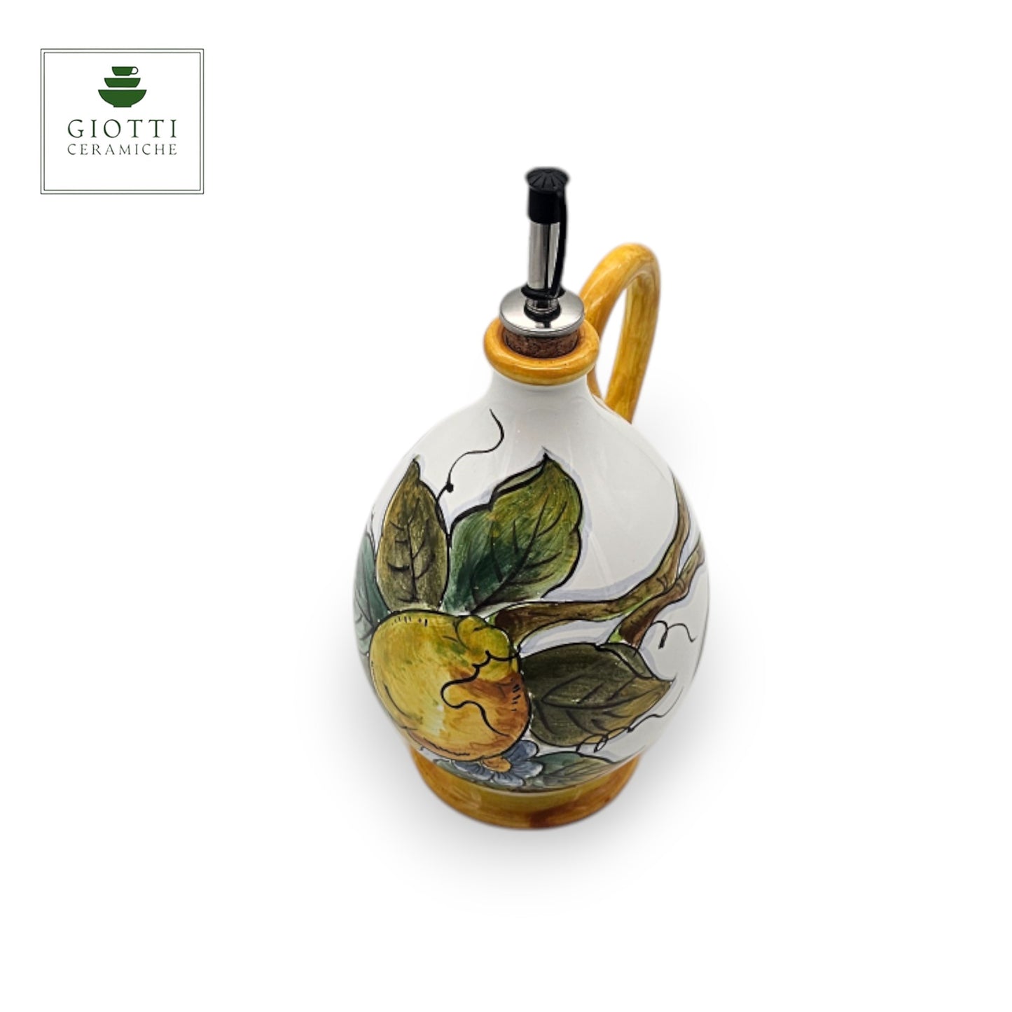 Lemon White Oil Bottle with handle