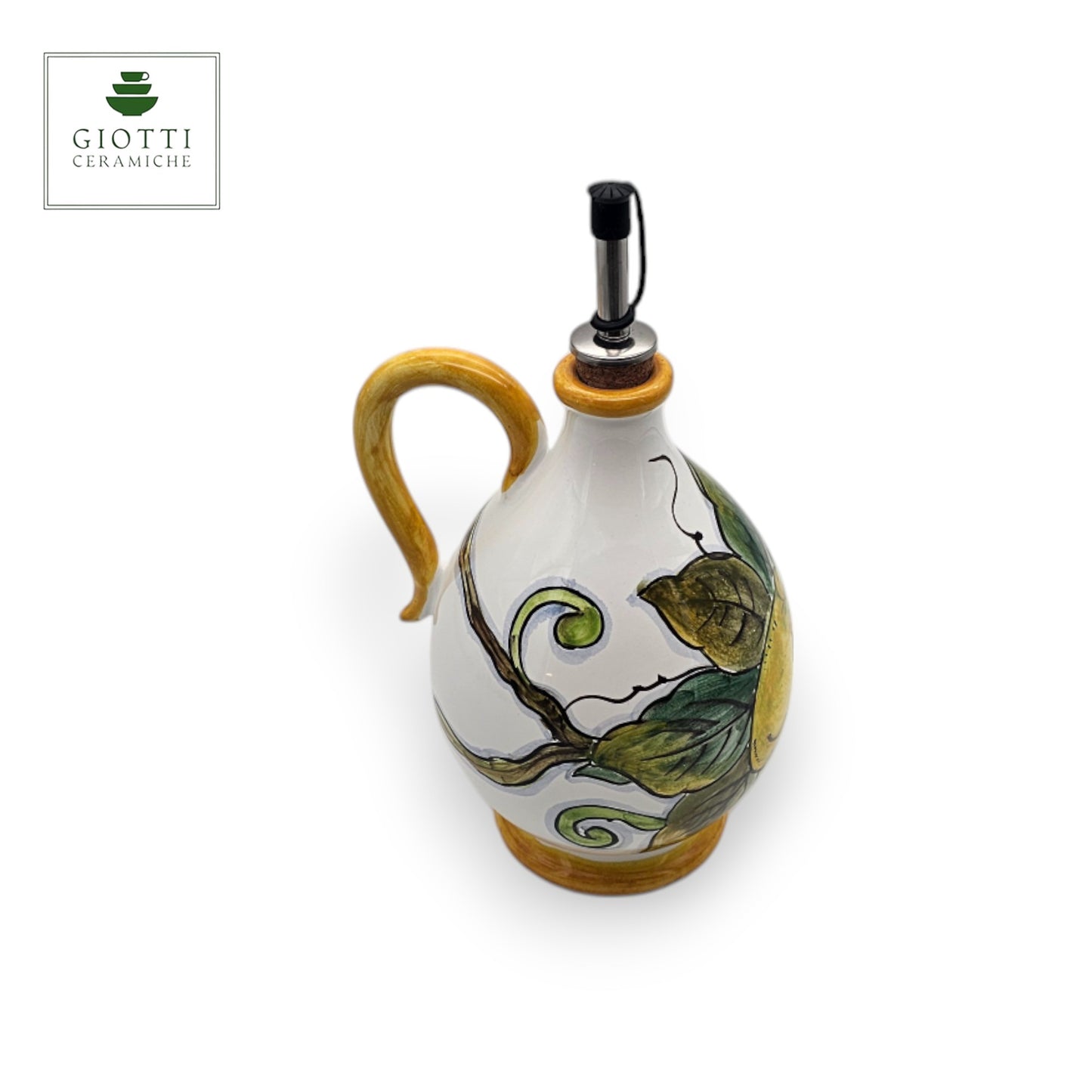Lemon White Oil Bottle with handle
