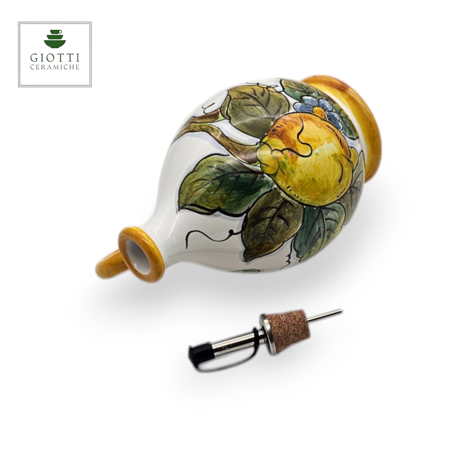 Lemon White Oil Bottle with handle