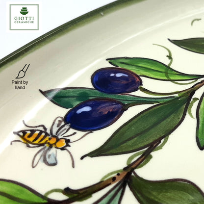 Olive Classico Oval Narrow Tray Small