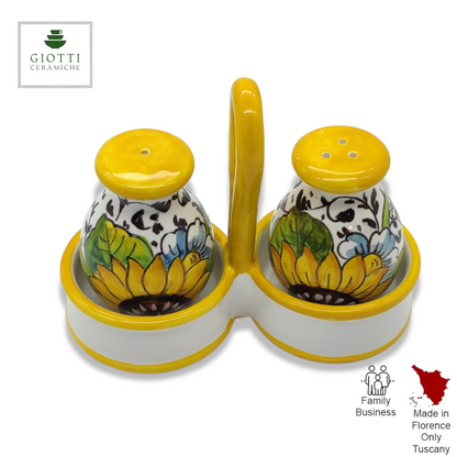 Bargino SunFlowers and Sparkle Salt and Pepper shakers