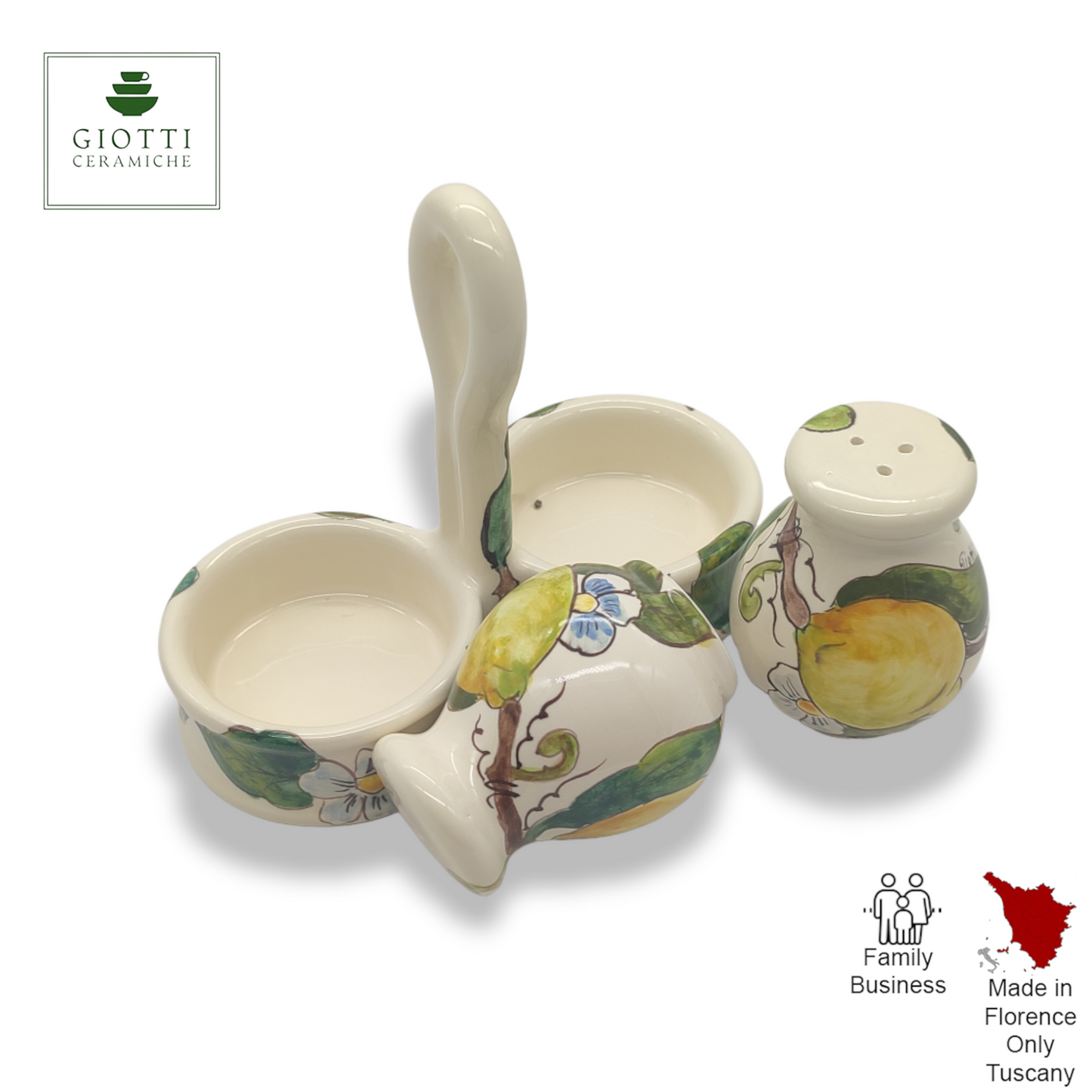 Lemon and Lemon Salt and Pepper shakers