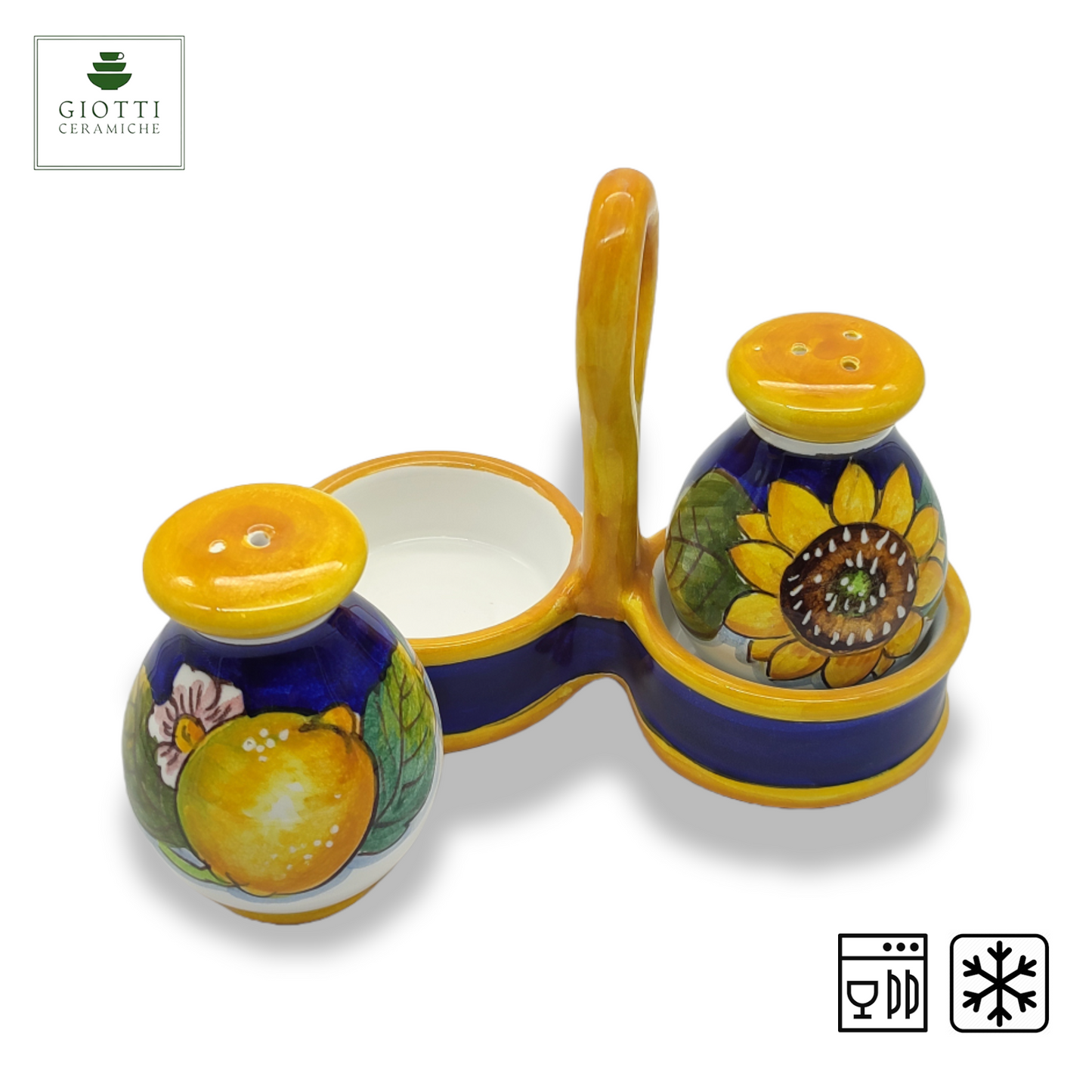 Tuscany SunFlower and Lemon Salt and Pepper shakers