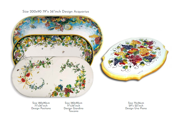 Custom Oval Table Top Set