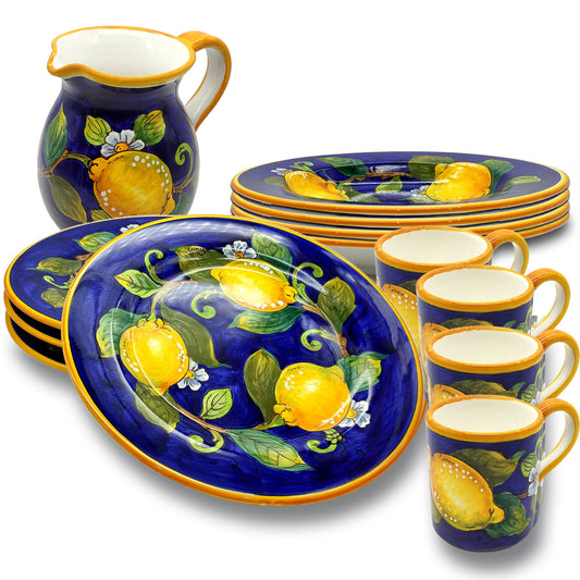Special Set For 4 - San Martino Lemons Blue