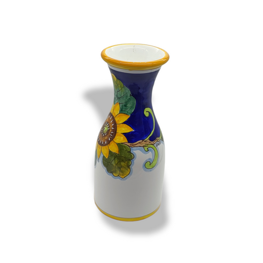 Tuscany SunFlower and Lemons Italian Ceramic Carafe & Vase – 0.5 Liter