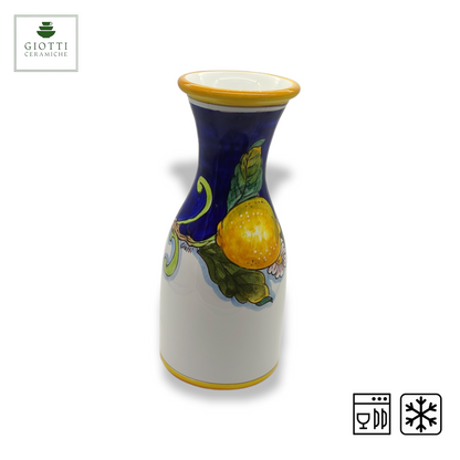 Tuscany SunFlower and Lemons Italian Ceramic Carafe & Vase – 0.5 Liter