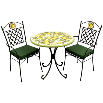 Hand-Painted Ceramic Garden Table Round