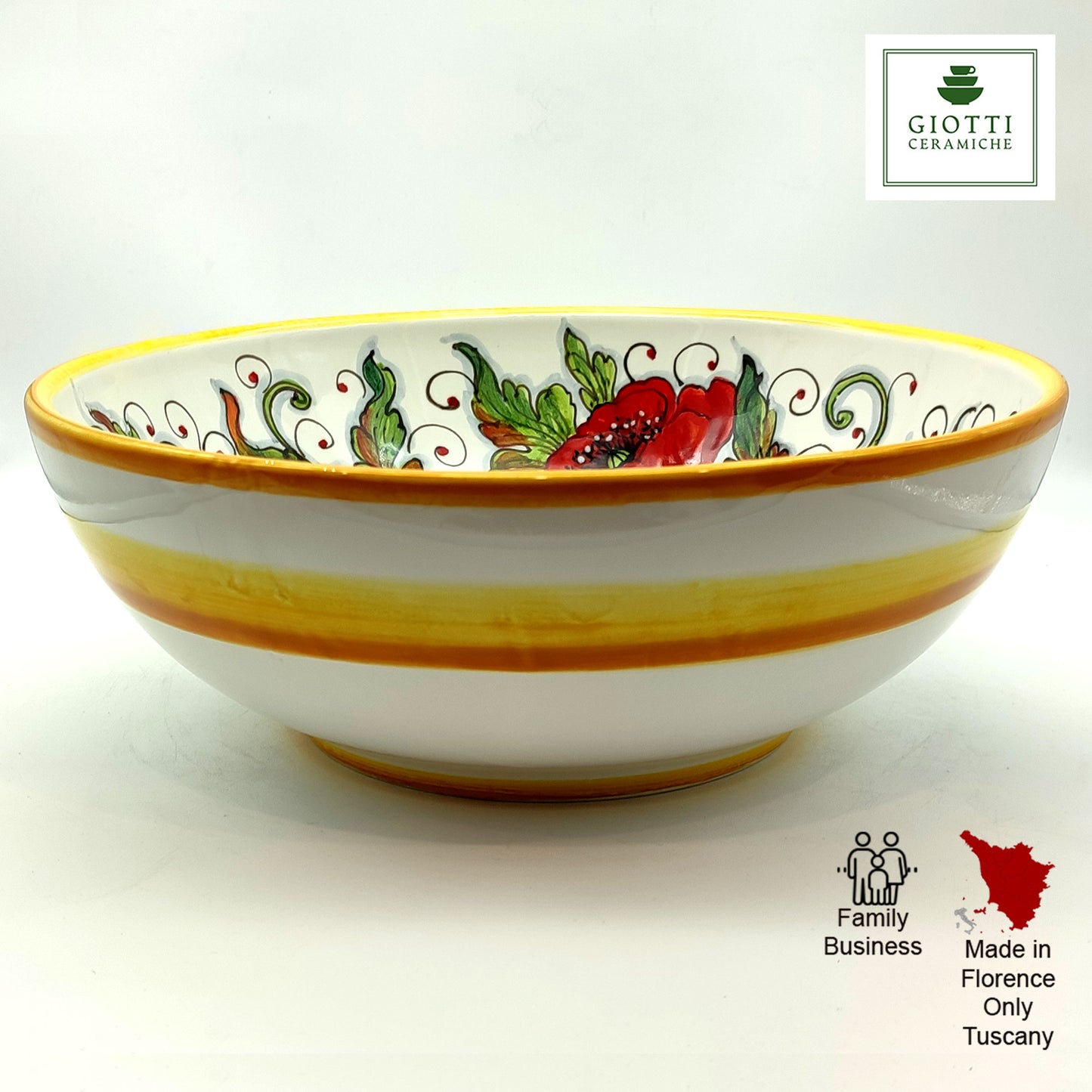 SunFlower and poppies Salad Bowl