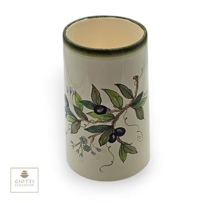 Olive Classic Ceramic Utensil Holder & Wine Cooler
