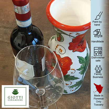 Poppies Wine Jug 1 liter