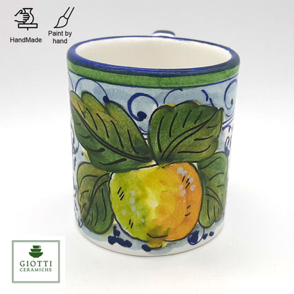 Elba Lemon Blue Curls Elba Mug