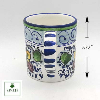Elba Lemon Blue Curls Elba Mug